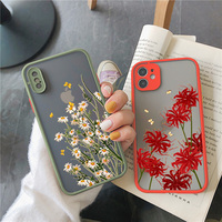 Motyl lawenda Higan kwiat etui na telefon dla iphone 6s 7 8 plus SE 2 12 13 mini 11 pro max X XR XS Max twarde, odporne na wstrząsy etui 6